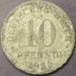 10 пфенігів Німеччина 1920 цинк, фото №2