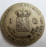 Нидерландская Восточная Индия, 1 гульден 1839 WILLEM II, фото №2