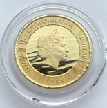 5 $ 2018 год Каймановы острова золото 31,1 грамм 999,9’, фото №5