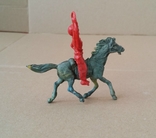 Ковбой на лошади с лассо  красного цвета Texas Италия 1960-1970-х годов, фото №6