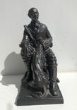 Скульптура Некрасов с его любимой охотничьей собакой Кадо, фото №2