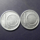 10 гелерів Чехія 1993 (два різновиди), фото №3