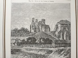 Старовинна гравюра Руїни замку Острог, Рівне, фото №4