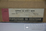 Щедрин. Терраса на берегу моря. Репродукция на спецткани 44х65, фото №12