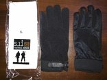 Перчатки тактические милитари 5.11 (реплика). Чёрные, полнопалые, р.XL, фото №10
