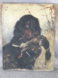 Картина  пара охота собака авторская, фото №10