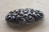 Серебряная брошь в стиле модерн, клеймо (11.5г), фото №9