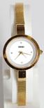 Наручные женские часы Skmei 9177 Marble с золотым ремешком, photo number 3