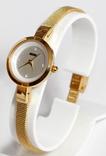 Наручные женские часы Skmei 9177 Marble с золотым ремешком, фото №5