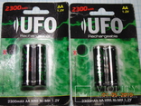 Аккумуляторные батарейки  UFO - AA 2300 mAh, 1.2V (Гонг Конг) - 4 шт., фото №2