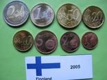 Финляндия набор евро монет 2005 г. UNC., фото №2