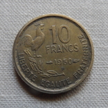 10  франков 1950 В  Франция     (Г.8.1)~, фото №2