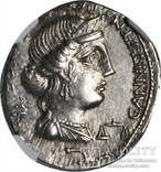 Республиканский денарий  C. Annius 82-81 г. до н.э., фото №2
