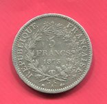 Франция 5 франков 1873 Республика, фото №3