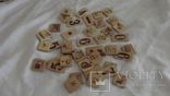 Набор букв и цифр   деревянный, фото №2