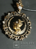 Старинный золотой медальон- кулон, фото №10