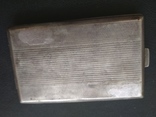 Портсигар серебряный подпись 1942 год, клейма 875 проба, вес 99 грамм, фото №9