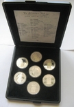 Нидерланды, комплект*7 шт, 1 серебряный дукат (1994-2003) PROOF, фото №3
