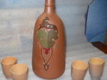Грузинская бутылка "Витязь в тигровой шкуре", фото №5