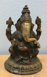 Бронзовая статуэтка Бога Ганеша. Индия, фото №2