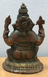 Бронзовая статуэтка Бога Ганеша. Индия, фото №5