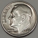 США 1 дайм, 1965, фото №2