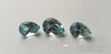 Топаз природный голубой 26.55ct, комплект капли, фото №9