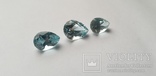 Топаз природный голубой 26.55ct, комплект капли, фото №12