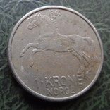 1 крона  1960  Норвегия   ($1.5.4)~, фото №2