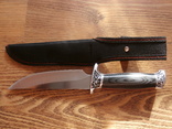 Охотничий нож COLUMBIA В051-5 с металлической гравированой гардой, фото №5