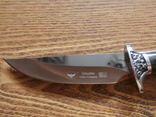Охотничий нож COLUMBIA В051-5 с металлической гравированой гардой, фото №6