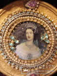 Портретная миниатюра Королева Пруссии Елизавета Людовика Баварская (1801-1873), фото №3