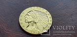 Золото 5 долларов 1912 года США.  Голова индейца, фото №2