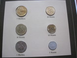 Набор монет Финляндии UNC в капсулах на планшете, фото №4