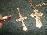 Лот золота, 30,5 грамм : Цепочка с крестом+Крест+Кольцо., фото №3