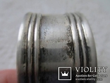 Серебро кольцо для салфеток. Италия. вес-25 гр. с инициалами., фото №6