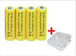 Аккумуляторы АА 3000mAh 4 шт + футляр, фото №2