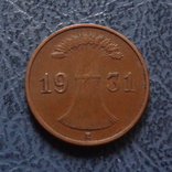 1 пфенниг 1931 E   Германия    ($2.2.26)~, фото №2