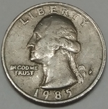 США ¼ долара, 1985, фото №2