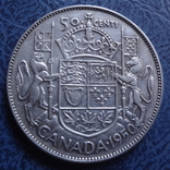 50 центов   1950  Канада  серебро   (2.6.6)~, фото №2