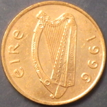 1 пенні Ірландія 1996, фото №3