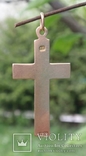 Крест из золота 56 пробы. Эмаль. Царская Россия. Конец 19 в., фото №8