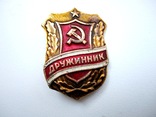 Пов'язка дружинника СРСР +значок, фото №3