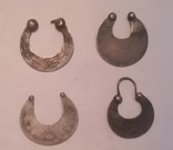Старые серебренные серьги, фото №3