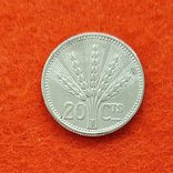 Уругвай 20 центаво 1954 серебро, фото №2