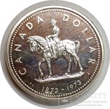 Канада 1 доллар,1973,100 лет конной полиции,С36, фото №3