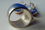 Гарнитур кольцо и серьги, серебро, сердолик. Mexico CLL., фото №5