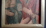 Ікона Пресвятої Богородиці «Троєручиця». Літографія наклєена на дерево. В рамці, фото №12