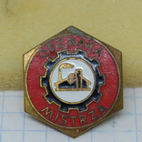 Знак Польша. odznaka Mistrza. Знак мастера. Тяжелый. Эмаль, фото №3