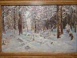 Картина "Зимний лес" 1960, фото №3